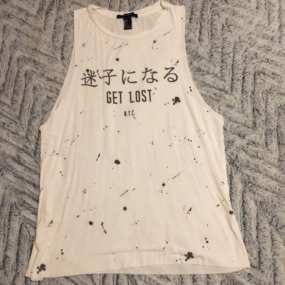 White tank top